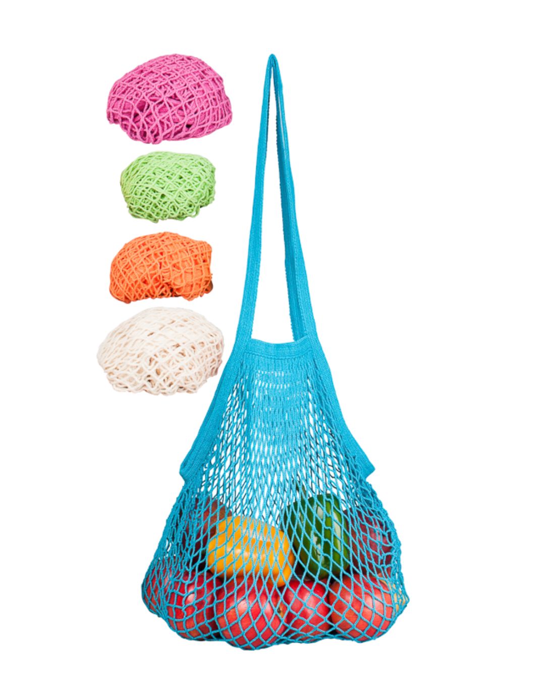 Natural Cotton Long Handle String Bag | Variety Sets.