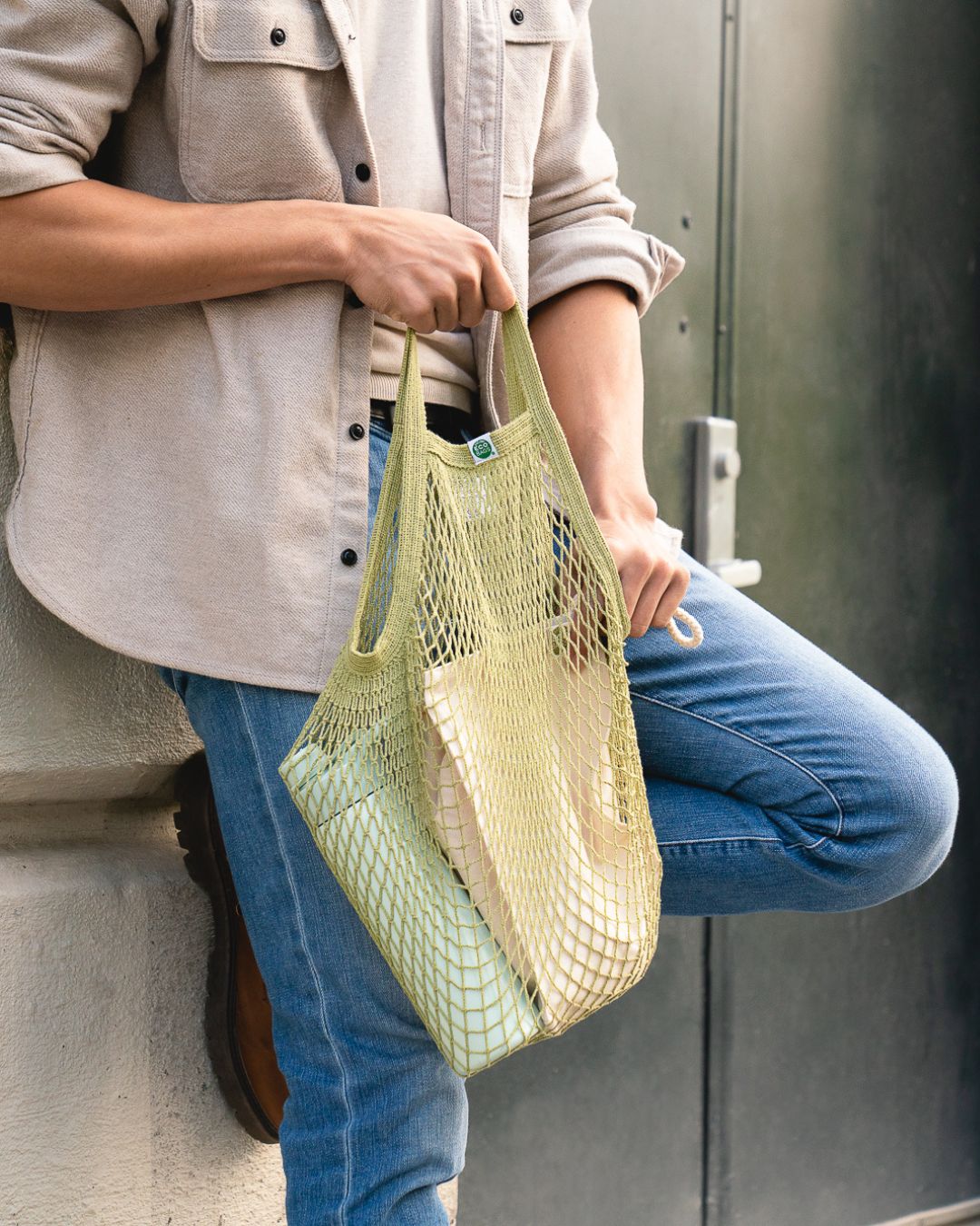 Natural Cotton Tote Handle String Bag | Variety Sets.