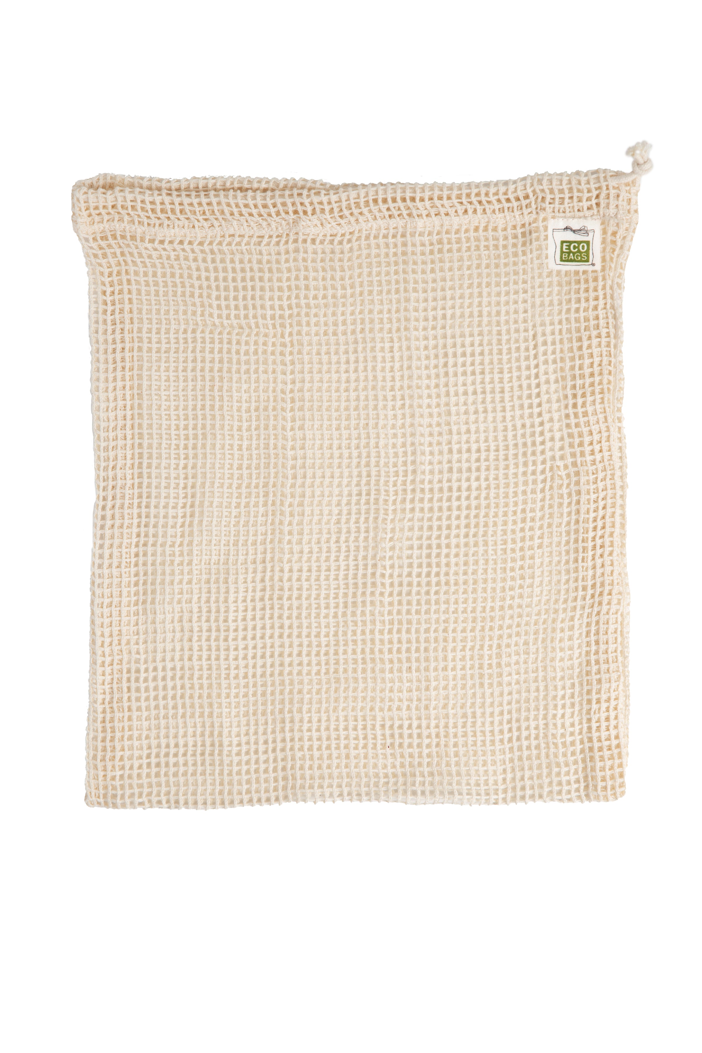 Packaged Organic Cotton Medium Mesh Bag | 3 Pack.