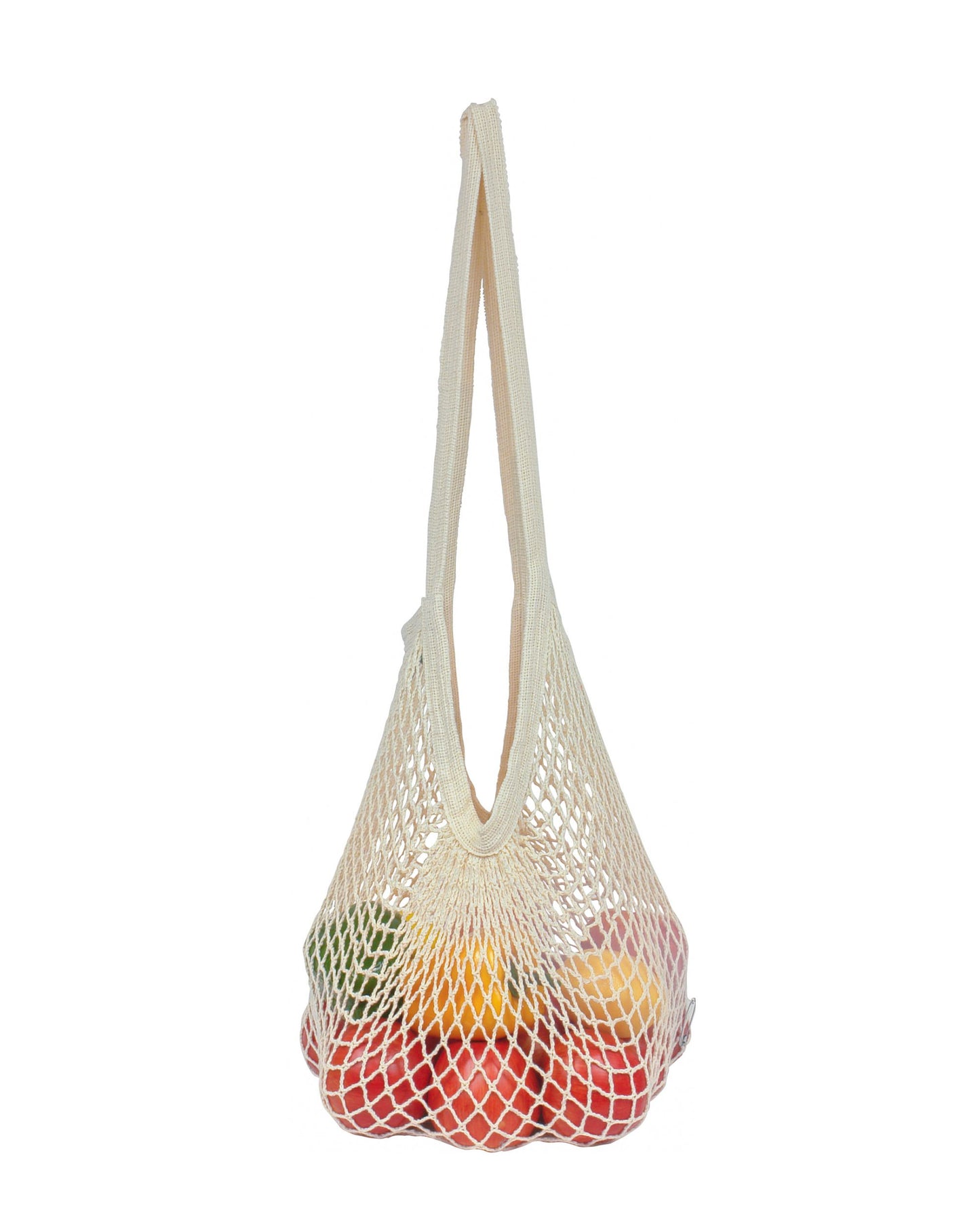 Natural Cotton String Bag | Long Handle.