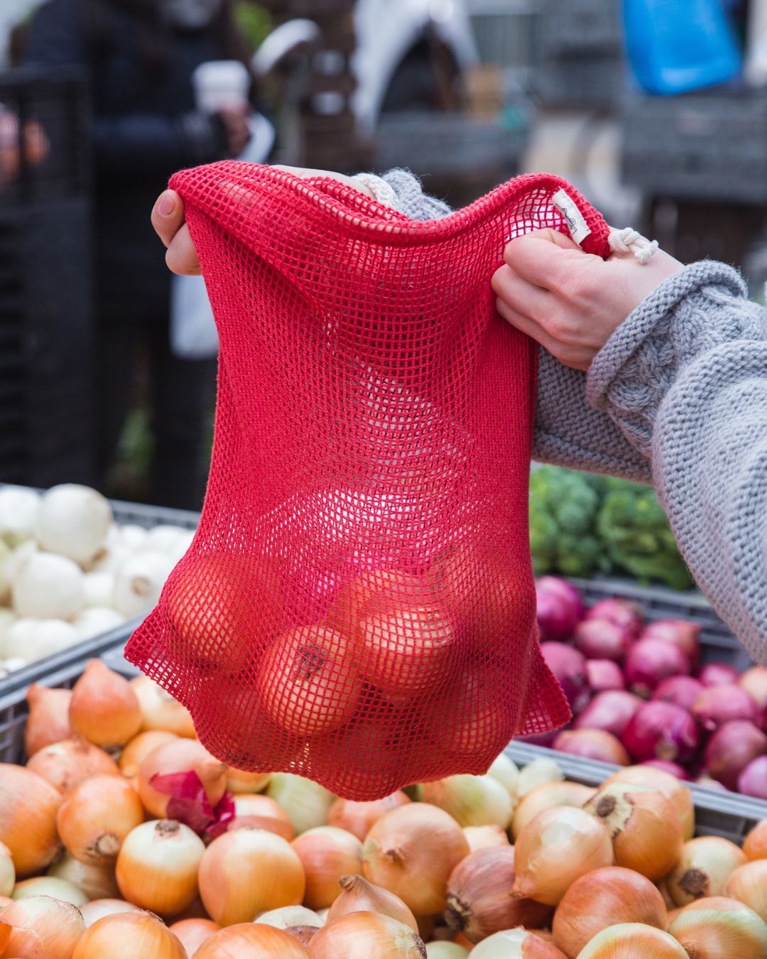Organic Cotton Mesh Sack | Large.