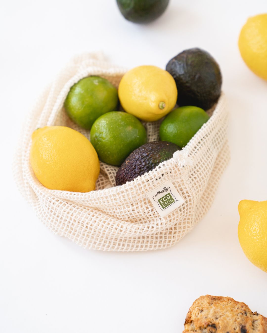 Packaged Organic Mesh Drawstring - Large.