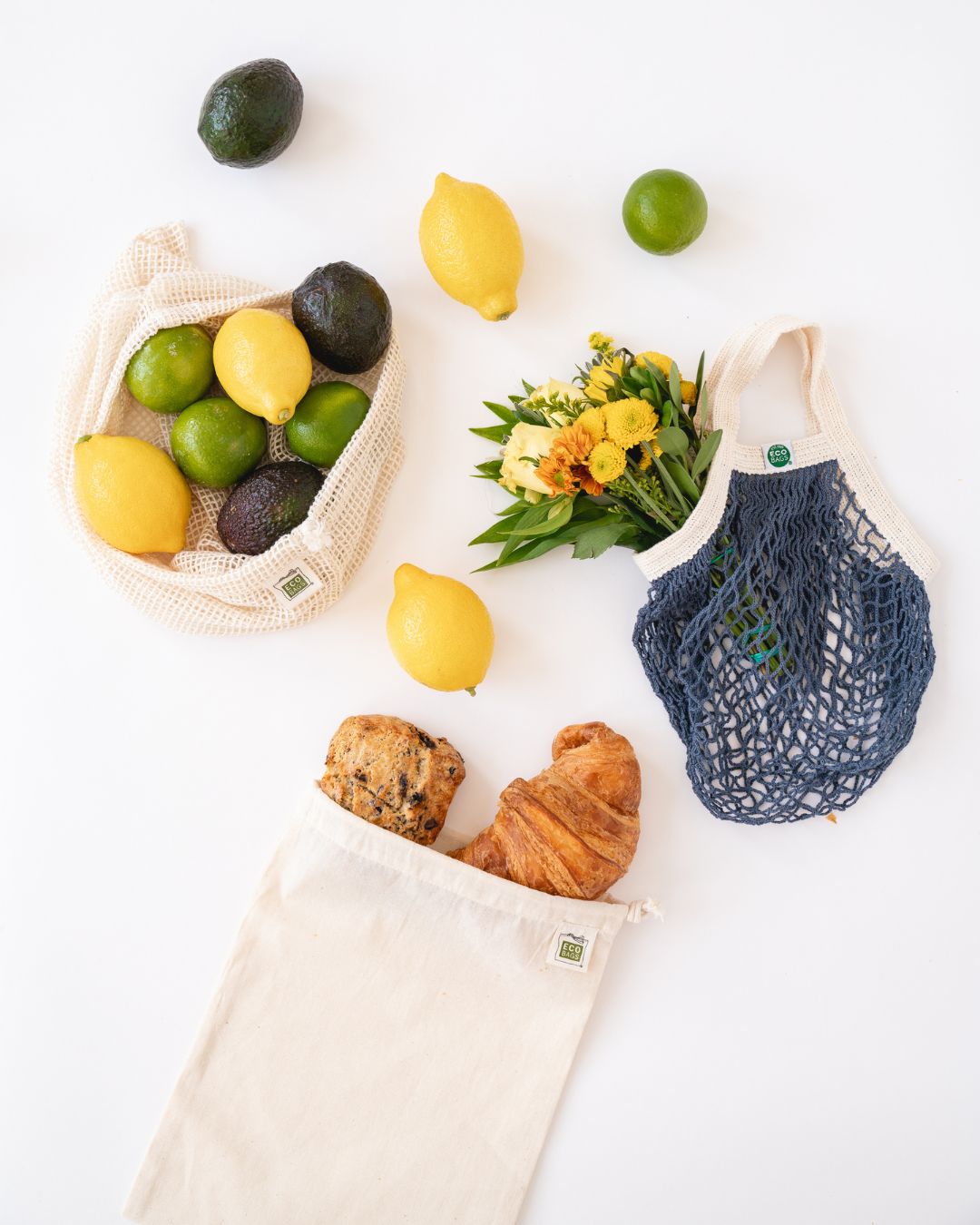 Packaged Organic Mesh Drawstring - Large.