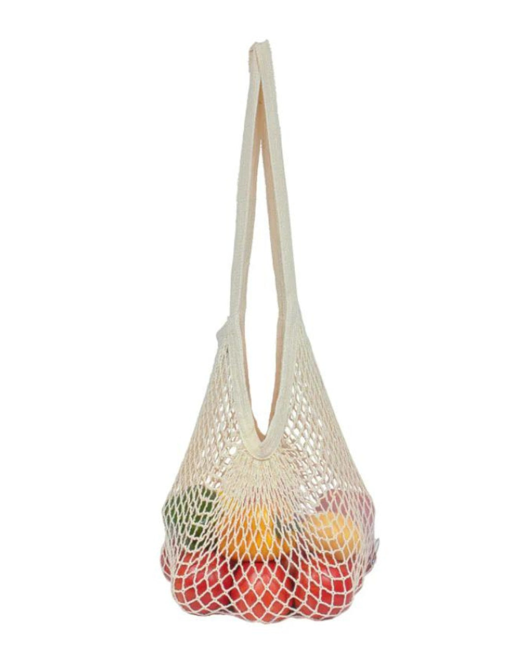 Packaged Natural Cotton String Bag | Long Handle.