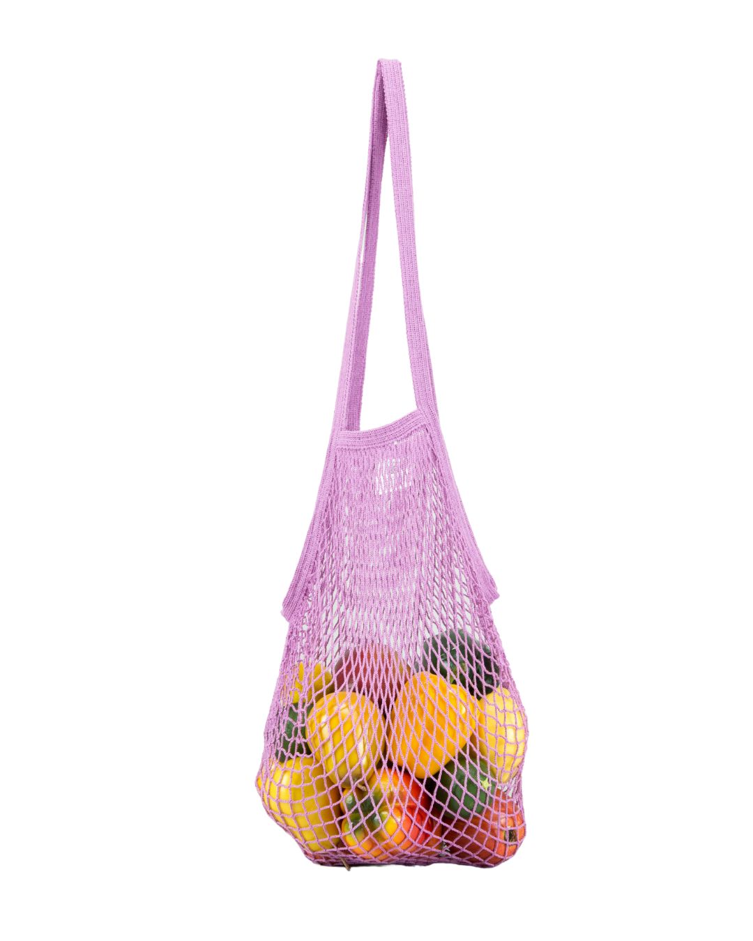 Packaged Natural Cotton String Bag | Long Handle.