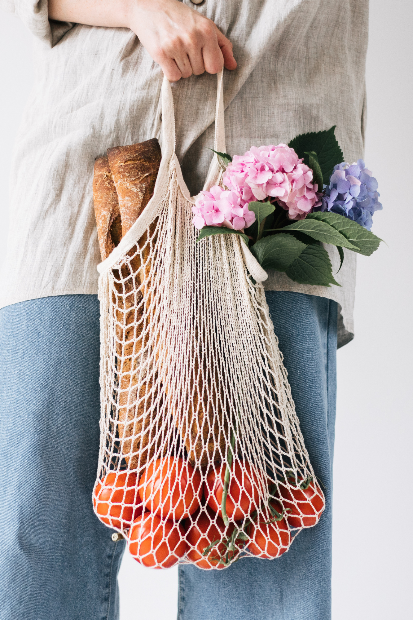 PACKAGED STRING BAG - TOTE HANDLE - RETIRED PACKAGING