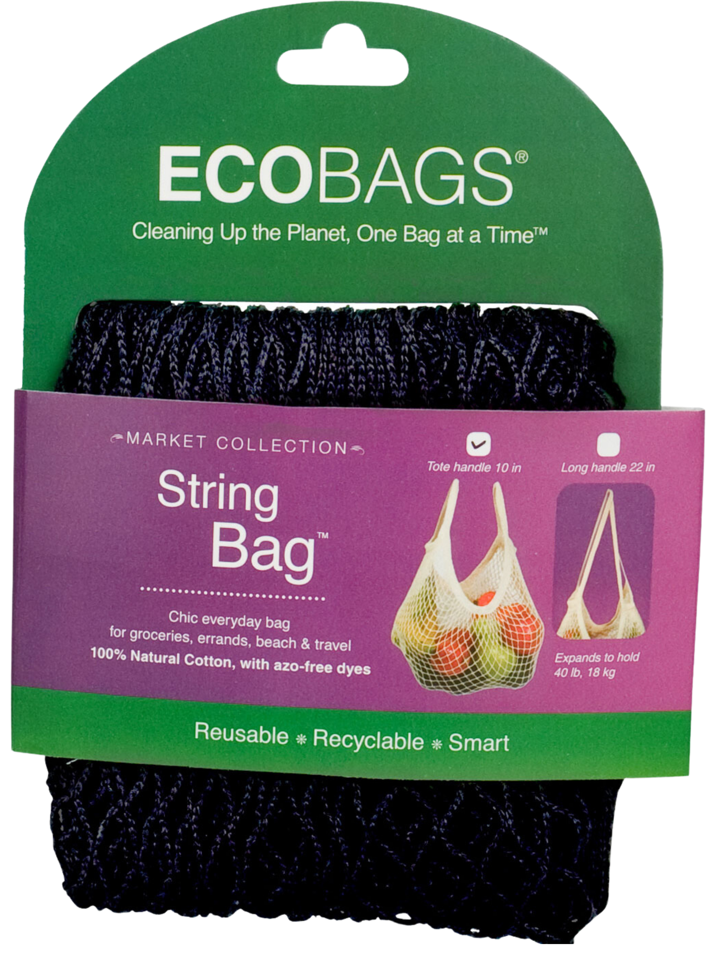 PACKAGED STRING BAG - TOTE HANDLE - RETIRED PACKAGING