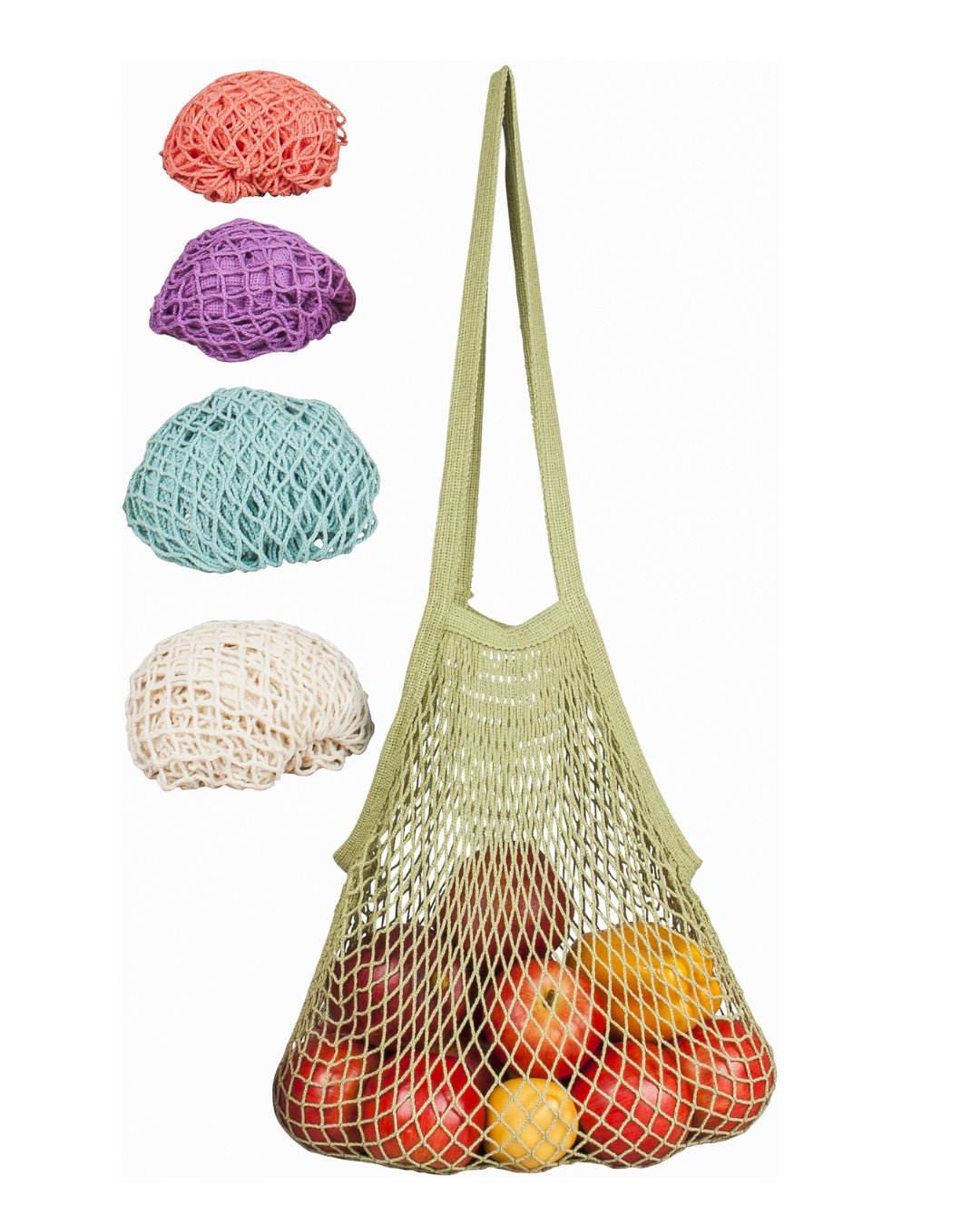 Natural Cotton Long Handle String Bag | Variety Sets.